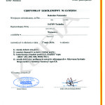 GAZEX - Certyfikat szkoleniowy