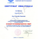 Certyfikat kwalifikacji w zakresie konserwacji hydrantów wewnętrznych i węży